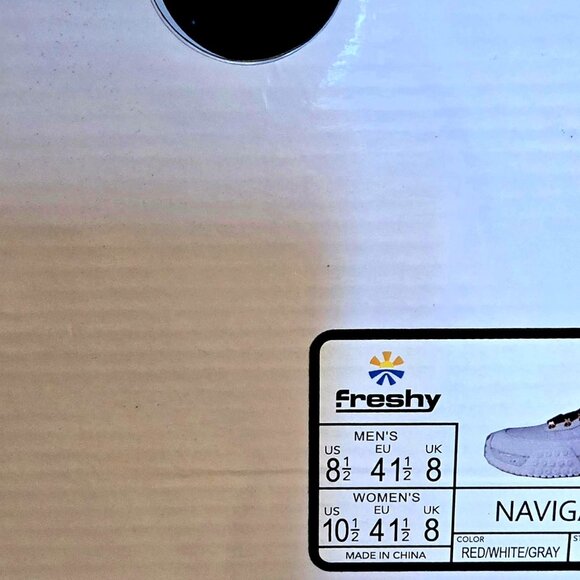 Freshy World Navigator White / Red Shoe - Boot Size 8.5 men's / 10.5 women's NIB - Picture 8 of 8